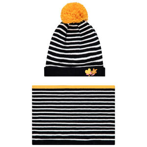 Ensemble avec bonnet et snood en tricot doublés sherpa 