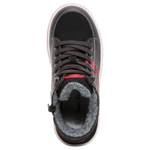 Baskets montantes garçon à lacets et zip 