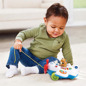 Jouet à tirer Super avion des P'tits Loulous 