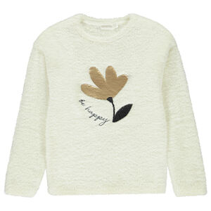 Pull en tricot effet mohair avec sequins magiques pour fille 