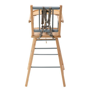 Chaise-haute traditionnelle André hybride bleu gris 