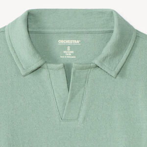 Polo manches longues uni pour garçon 