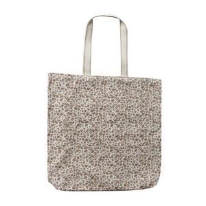 Grand tote bag imprimé léopard 