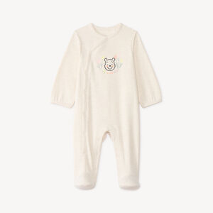 Dors-bien en interlock manches longues print Winnie l'Ourson Disney pour bébé fille (finitions différentes selon l'âge) 