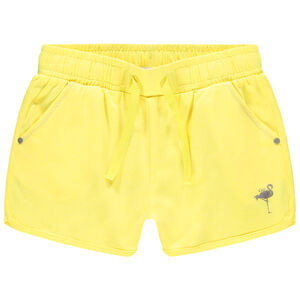 Short en jersey print flamant rose en foil pour enfant fille 