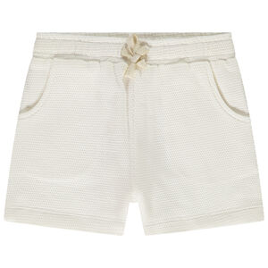 Short en molleton cloqué avec cordon de serrage pour fille 