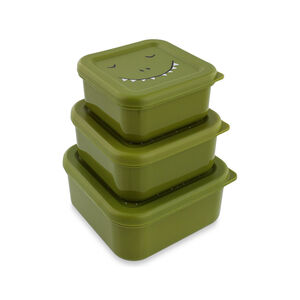 Lot de 3 lunchbox gigognes Mr. Dino vert 