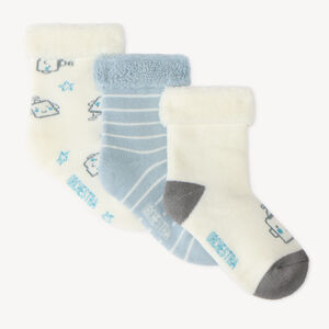 Lot de 3 chaussettes robot bébé garçon 