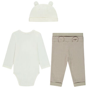 Ensemble ludique 3 pièces motif ourson pour bébé 