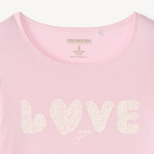 T-shirt manches courtes printé fille 