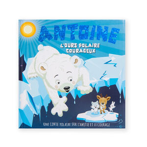Livre personnalisé Antoine l'ours polaire courageux 
