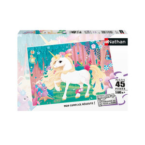 Puzzle jolie licorne 45 pièces  