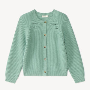 Gilet fille tricot fantaisie 