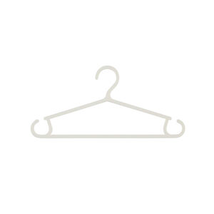 Lot de 6 cintres pour bébé - Blanc 