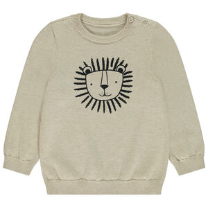 Pull en tricot print lion pour bébé garçon 