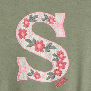 Sweat molleton oversize brodé pour fille 