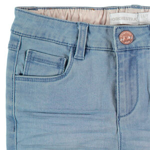 Jean skinny en denim effet délavé fille 