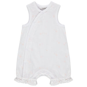 Combinaison courte en coton imprimée étoiles  