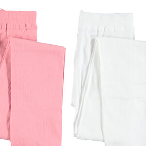 Lot de 2 collants fins unis pour fille 