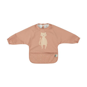 Bavoir à manches imperméable et poche Mrs. Cat 