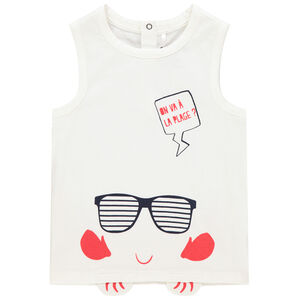 Débardeur print animal et détails en relief 