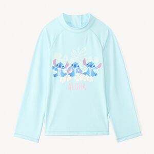 T-shirt manches longues anti-UV SPF 50+ Stitch Disney pour fille  