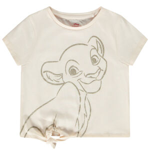 T-shirt manches courtes à nouer print glitter Nala Disney fille 