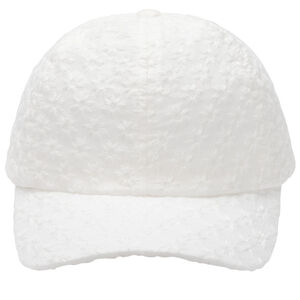 Casquette en broderie anglaise avec nœud pour bébé fille 
