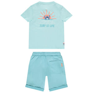 Ensemble t-shirt + short uni Stitch Disney garçon 
