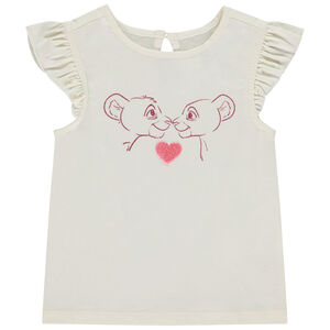 T-shirt manches courtes print Le Roi Lion pour bébé fille 