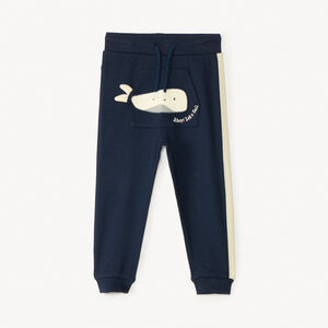Pantalon de jogging print baleine pour bébé garçon 