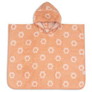 Poncho de bain éponge Jaquard Réversible Flower  