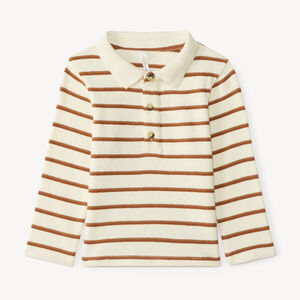 Polo à manches longues bébé garçon style marinière 