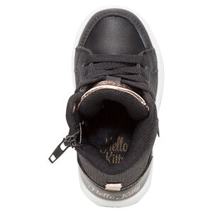 Baskets montantes noires et dorées Hello Kitty 