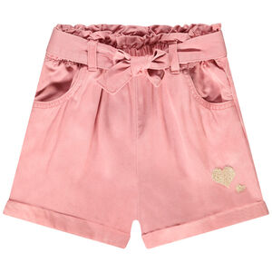 Short effet jean rose pour fille  