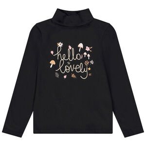 Sous-pull fille Imperial Riding Hashtag - black berry - 14 ans