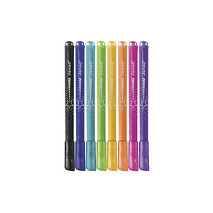 Set de feutres pailletés pour coloriage x8 
