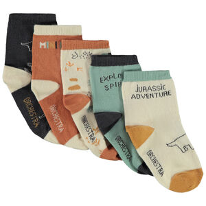 Lot de 5 paires de chaussettes fantaisie pour bébé garçon 