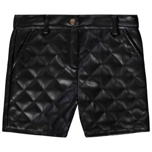 Short en similicuir effet matelassé pour fille 