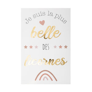 Stickers Licorne - Doré  