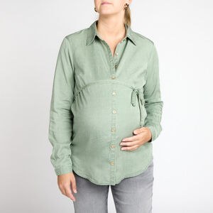 Chemise manches longues à nouer pour femme 