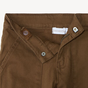 Pantalon en toile unie doublée pour garçon 