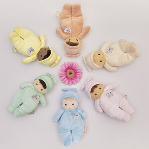 Poupon en tissu Tendre Bébé Zinnia orange 