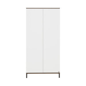 Armoire 2 portes Lovely Aliv off white/dark walnut 