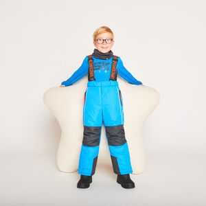 Pantalon de ski à bretelles amovibles fantaisies pour garçon  