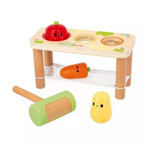 Tap Tap Légumes en bois avec marteau 
