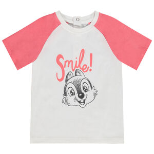 T-shirt manches courtes raglan en jersey print Tic & Tac Disney pour bébé garçon 
