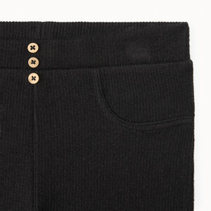 Legging évasé effet côtelé uni pour fille 