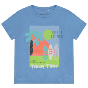 T-shirt manches courtes print fantaisie pour garçon 