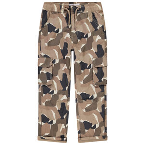 Pantalon cargo imprimé camouflage pour garçon 